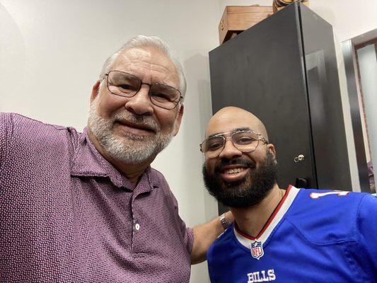 Me and my new friend, James The Barber, Boca Raton Barber