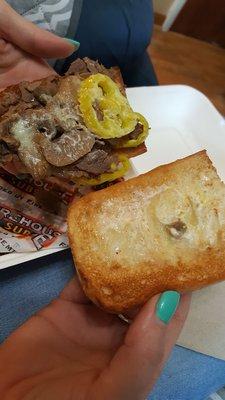 Firehouse steak and cheese. Apparently doesn't come with cheese...