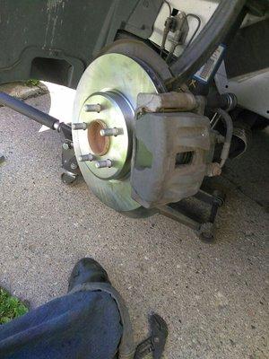 Front brake pads and rotors parts and labor$185!