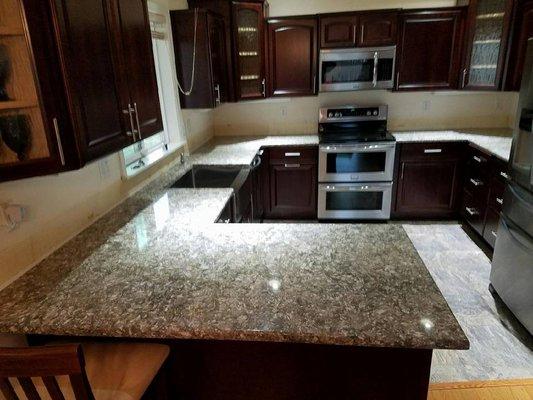 Kitchen top in an apartment building