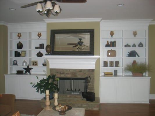 Renovated Living Room with Fantastic Fireplace