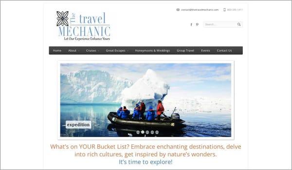 Exceptional travel consultants specializing in luxury travel, cruises and destination weddings.
www.thetravelmechanic.com