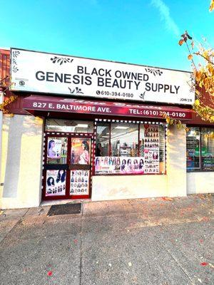 Genesis Beauty supply.....where Beauty Begins. Located at 827 E Baltimore ave Lansdowne pa 19050