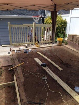 Patio renovations