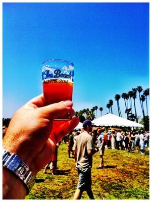 2013 Good brews. Great breeze. Cheers from the beach