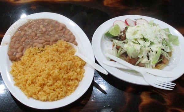 Adovada Sope w/very fresh Pintos and Rice side...