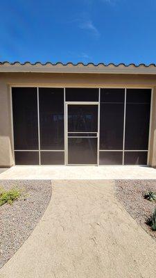 This patio enclosure was done out in Peoria Arizona.