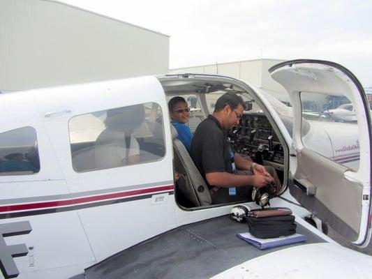 Final check before takeoff