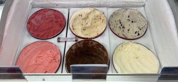 Just a few of our delicious ice cream flavors.