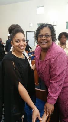 First Lady Jackson (left) of Greater New Macedonia Baptist Church