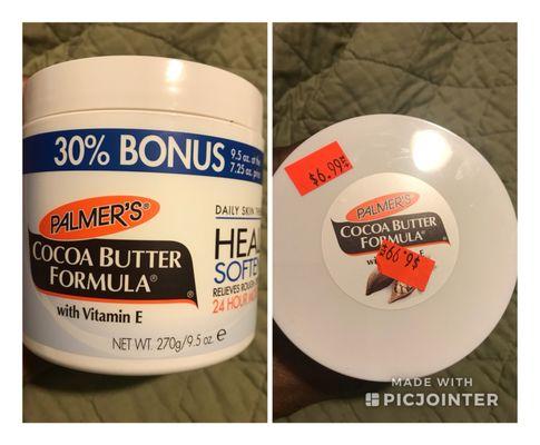 This used to be my go to spot for my Palmer's Cocoa Butter Formula...but not anymore! Price went from $4.99 to $6.99. #NoThankYou