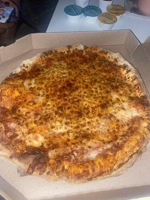 uncut pizza