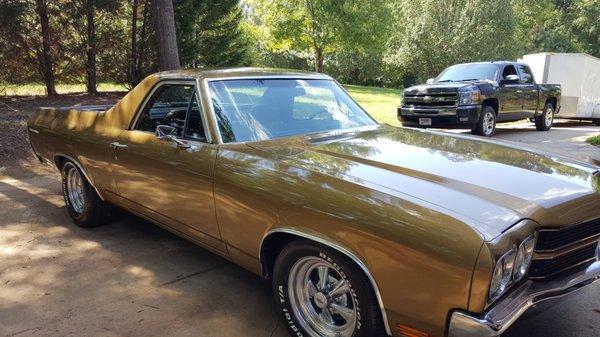 1970 El Camino 36,000 original miles and original paint! We did a full detail including paint correction! Results speak for themselves!