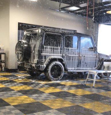 My G63 getting hand washed