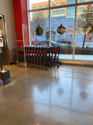 Mini Target shopping carts on 12/24/2020