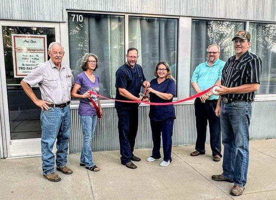 Ribbon cutting and grand opening.