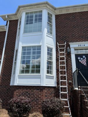 After resealing and painting the bay window