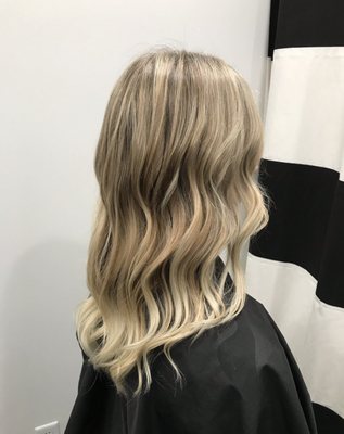 Bombshell blonde by Clare.