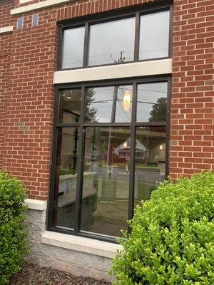 Commercial window installation