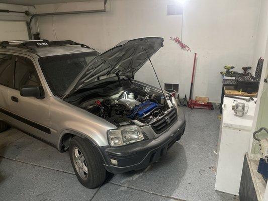 2000 Honda CR-V New Alternator Installation