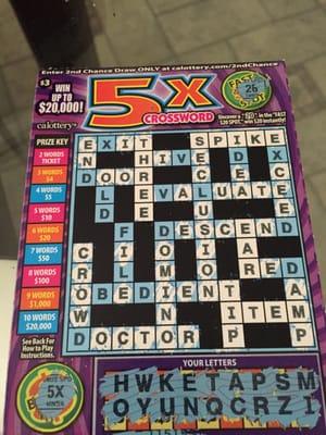 Winning CrossWord all day!