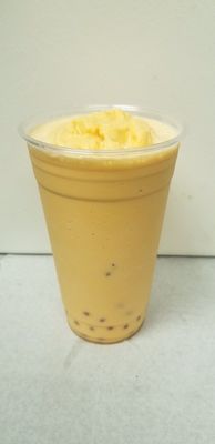 Mango milk tea