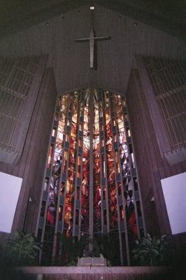 Proud View of our Big, Stained-Glass Window!  Photo taken 6/23/10.