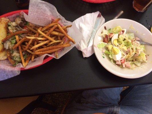 Fantastic Philly Steak and Chef Salad.