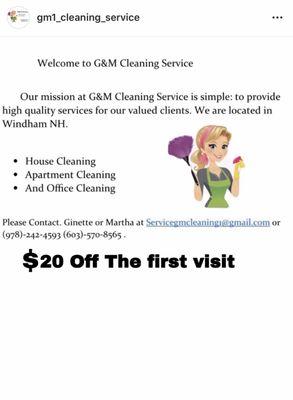 G&M Cleaning Service