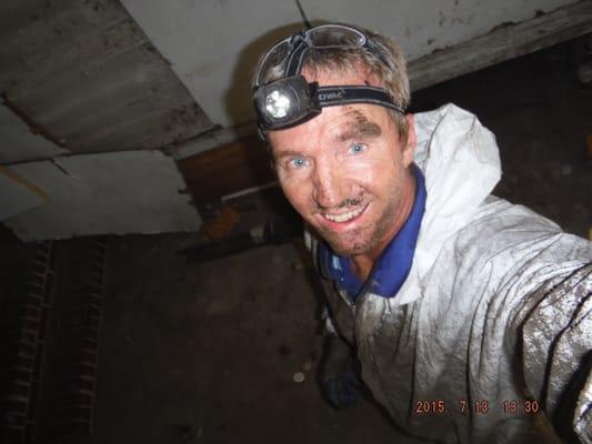 Crawlspaces can be tight and dirty places, but they must be inspected to find any problems like leaking pipes, or high humidity and mold