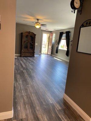 New flooring install