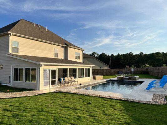 Beautiful sunroom project