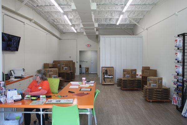 We carry a large assortment of boxes and moving supplies.