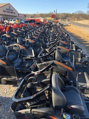 Spartan Mowers ready to go.