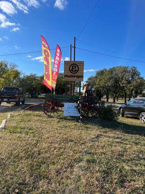 Chuckwagon Cafe sign