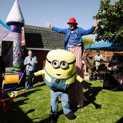 Minions at birthday event bring the dance party