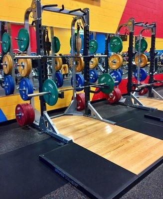 Olympic Squat Racks in All-New Free Weight Area