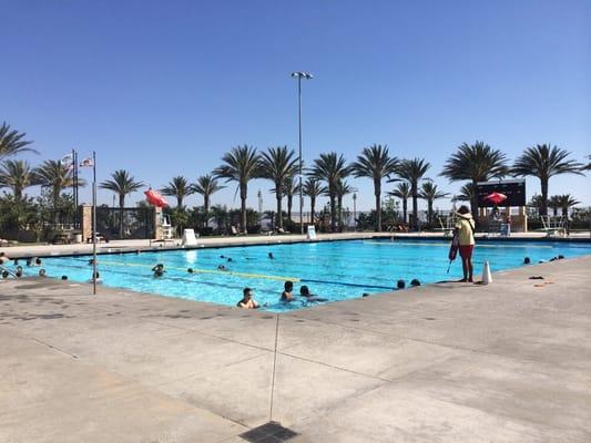 Adult pool with diving boards