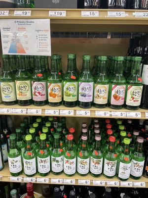 Soju selection!