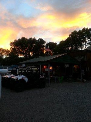 Camped here July 2016. Being from California I was absolutely taken back at how ATV friendly the town is toward off-roaders.