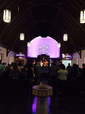 Our Sunday morning worship gathering in Lindale.