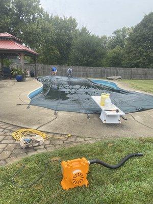 Closing our pool.