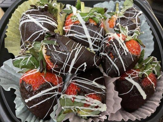 Score! Chocolate covered strawberries had $9 worth of coupons on the package the day after Valentine's Day!