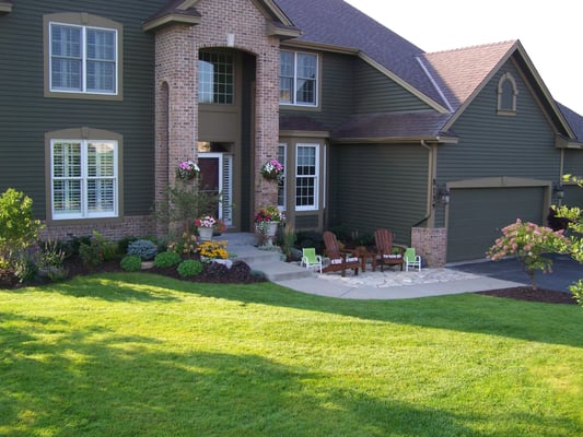 Front Yard or Back Yard Landscape is custom designed with each home owners vision in mind.