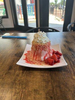 Strawberry Cheesecake Snow