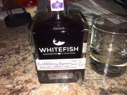 Whitefish huckleberry liquor.