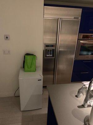 The "replacement" fridge they provided since the full size was broken. They didn't inform of the equipment failure.