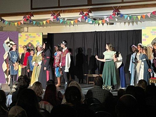 Once Upon a Mattress production at John Bishop Carroll School