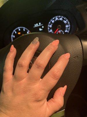 Left hand in car