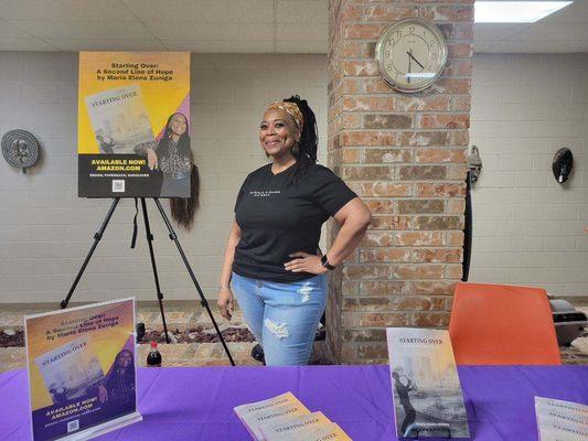 Community Event: Shrine of the Black Madonna, Houston, TX 2/2024 - providing services and promoting my book